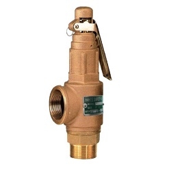 Valvula de Seguridad de Elevacion Baja - Bronce